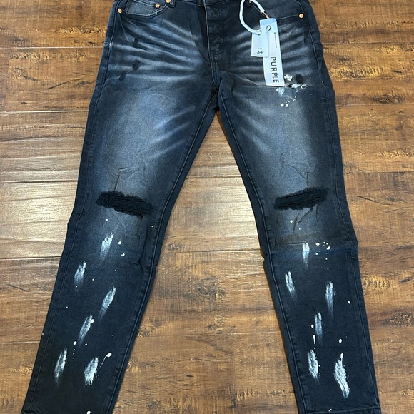 Purple Black Skinny Jeans